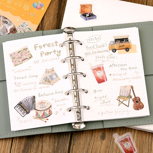 이미지를 갤러리 뷰어에 로드 , BGM Foil Stamping Flake Seal: The Flea Market of Blue Sky - Way of Walking