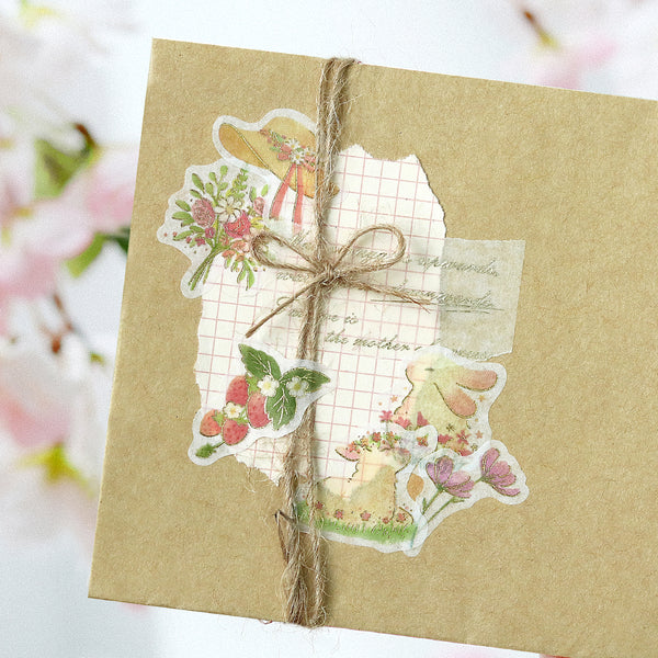 将图片加载到图库查看器,BGM Foil Stamping Flake Seal: Forest of Warmth - Pink