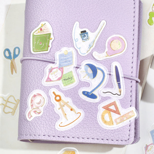 将图片加载到图库查看器,BGM Foil Stamping Flake Seal: Ippai - It's Full of Stationery