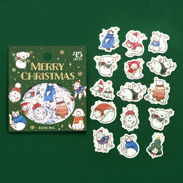 画像をギャラリービューアに読み込む, BGM Foil Stamping Christmas Limited Edition Flake Seal - Knitwear