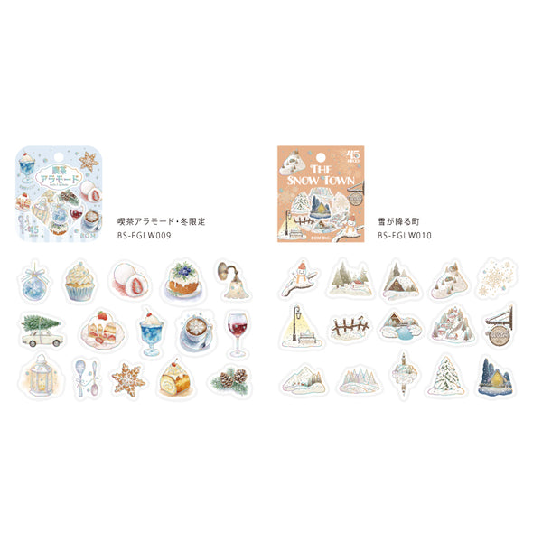 画像をギャラリービューアに読み込む, BGM Foil Stamping Winter Limited Edition Flake Seal - Snowy Town