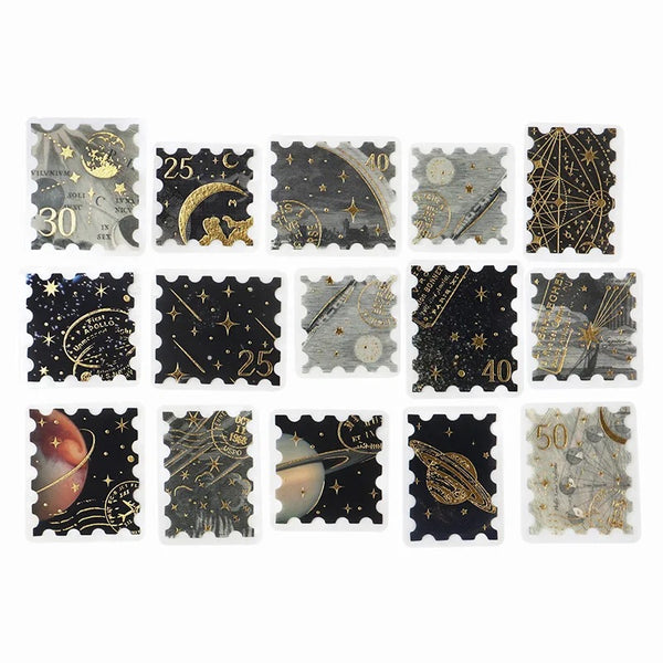 Load image into Gallery viewer, BGM Foil Stamping Flake Seal: Post Office - Astronomy