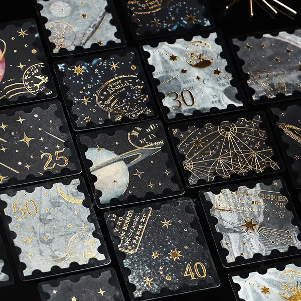 Load image into Gallery viewer, BGM Foil Stamping Flake Seal: Post Office - Astronomy