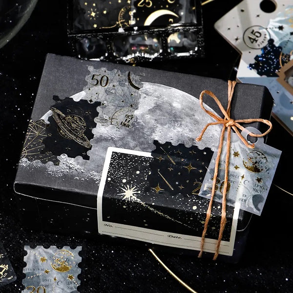 Load image into Gallery viewer, BGM Foil Stamping Flake Seal: Post Office - Astronomy