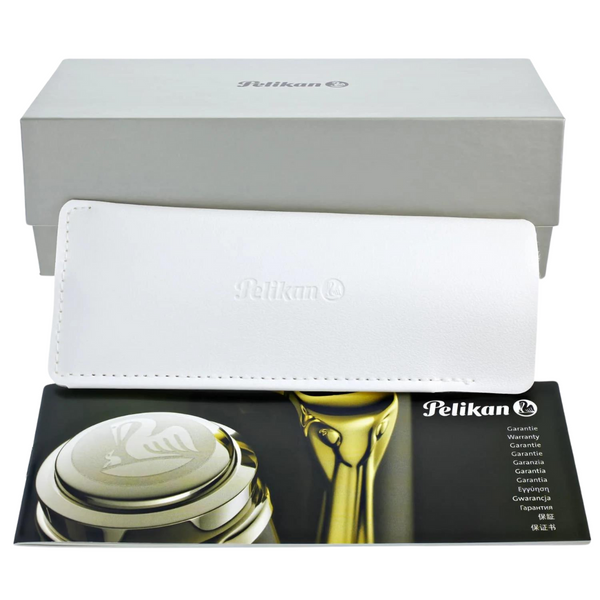 将图片加载到图库查看器,Pelikan Souveran M600 Fountain Pen - Black & Red with Gold Trim (14K Gold)