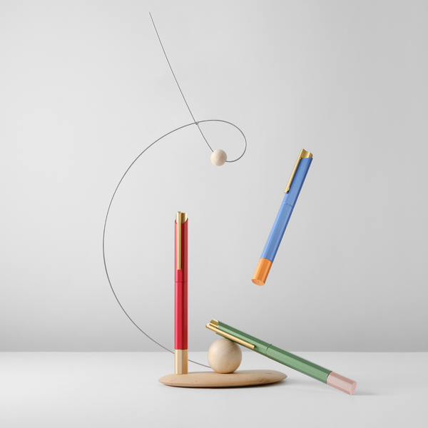 画像をギャラリービューアに読み込む, Ystudio Glamour Evolve-Bihex ローラーボールペン ブルージン