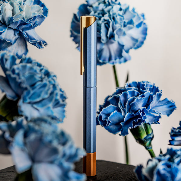 画像をギャラリービューアに読み込む, Ystudio Glamour Evolve-Bihex ローラーボールペン ブルージン