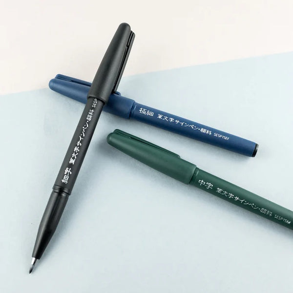 Load image into Gallery viewer, Pentel Brush Sign Pen Pigment - Black Ink