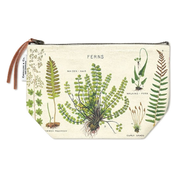 Load image into Gallery viewer, Cavallini Vintage Pouch Ferns