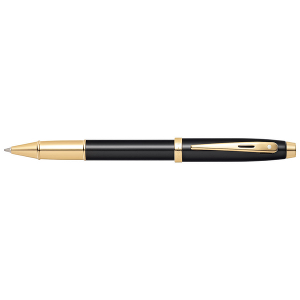 이미지를 갤러리 뷰어에 로드 , Sheaffer 100 E9322 Rollerball Pen - Glossy Black with Gold-tone Trims