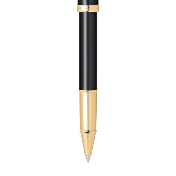 이미지를 갤러리 뷰어에 로드 , Sheaffer 100 E9322 Rollerball Pen - Glossy Black with Gold-tone Trims