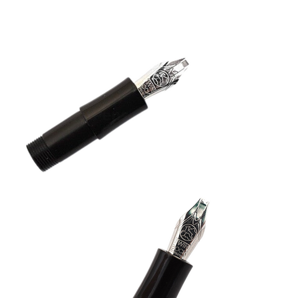 画像をギャラリービューアに読み込む, Kaweco Calligraphy Front Part Black Twin