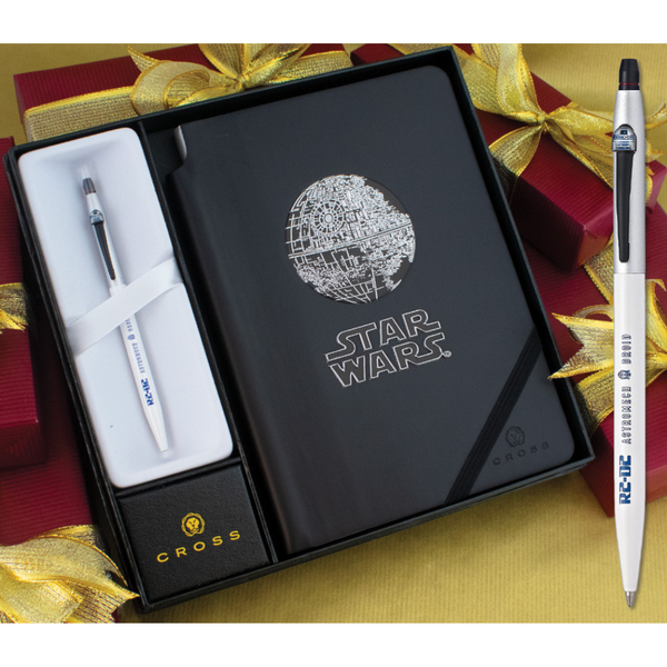 画像をギャラリービューアに読み込む, Cross Click Star Wars R2D2 Rollerball Pen with Journal Gift Set