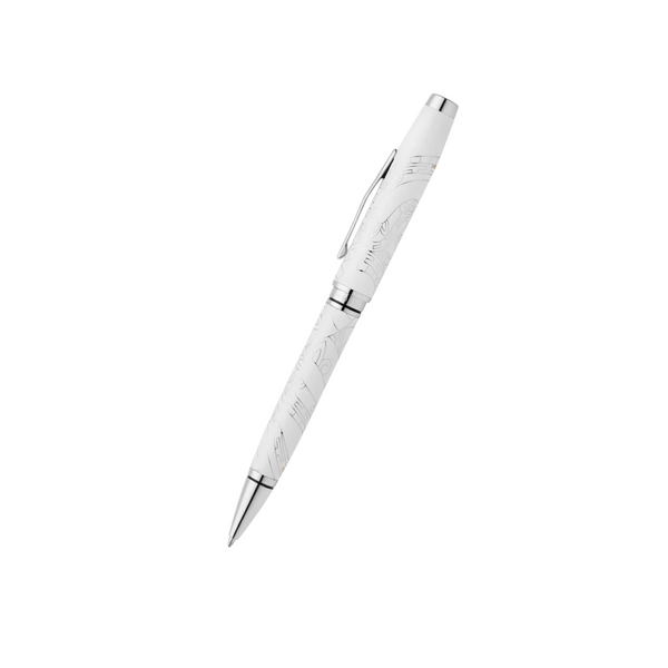 이미지를 갤러리 뷰어에 로드 , Cross Coventry Zodiac Year of the Snake Ballpoint Pen - Pearl White Lacquer with Polished Chrome