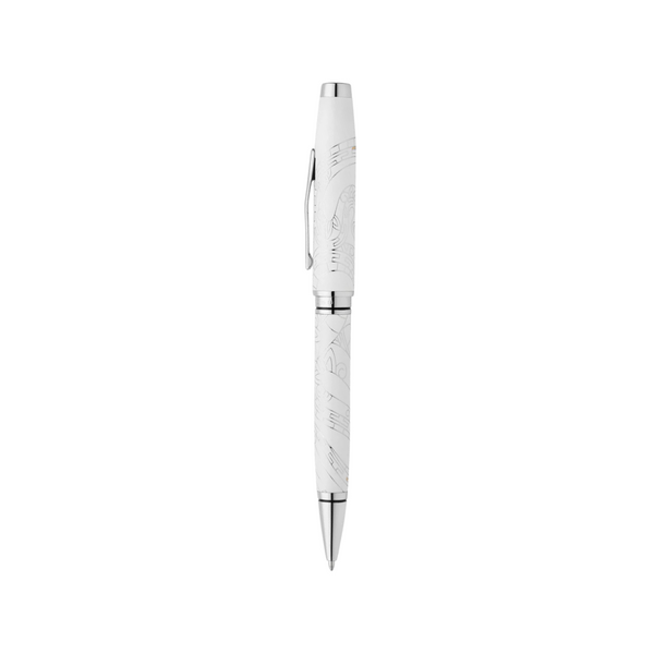 이미지를 갤러리 뷰어에 로드 , Cross Coventry Zodiac Year of the Snake Ballpoint Pen - Pearl White Lacquer with Polished Chrome