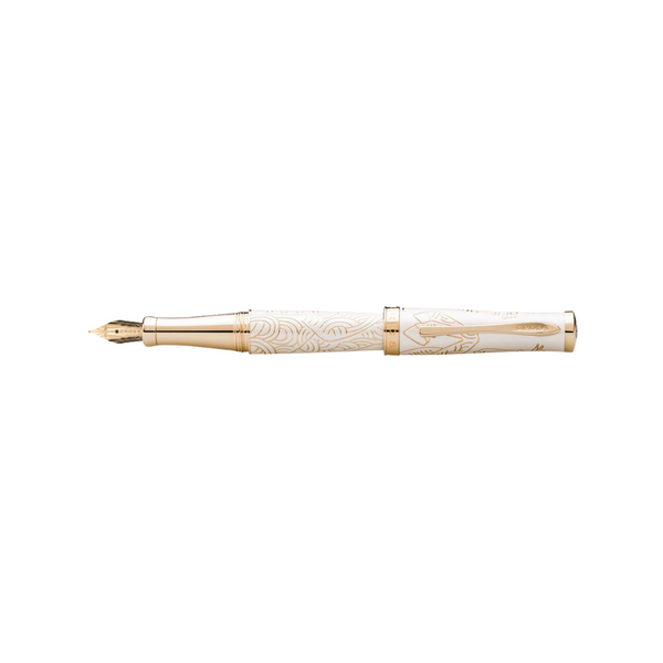 将图片加载到图库查看器,Cross Sauvage Year of the Horse Fountain Pen - Ivory