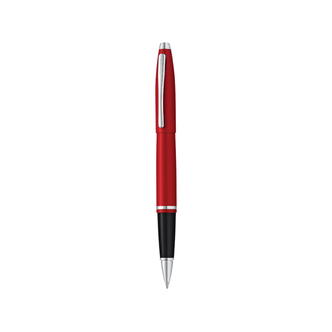 Cross Calais Kugelschreiber – Rot/Chrom, Mit Drehmechanismus, Elegantes Design