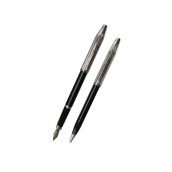 Load image into Gallery viewer, Cross Century II Fountain Pen and Ballpoint Pen Set - Chrome