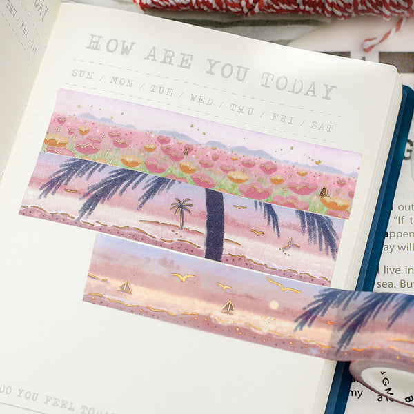 Load image into Gallery viewer, BGM Foil Stamping Masking Tape: Dreamscape - Coast