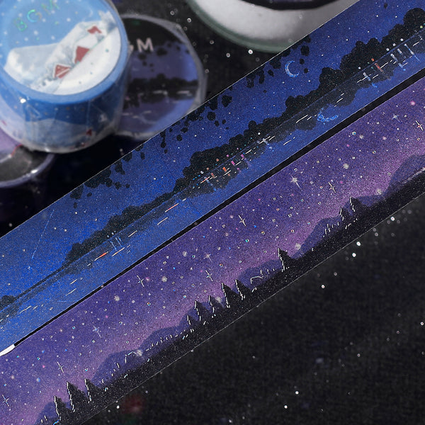 Load image into Gallery viewer, BGM Foil Stamping Masking Tape: Dreamscape - Starry Sky