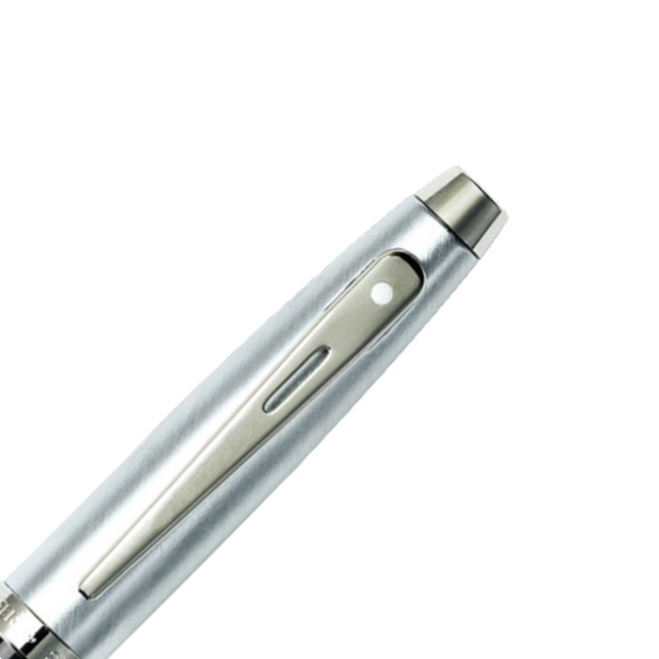 이미지를 갤러리 뷰어에 로드 , Sheaffer 100 E9313 Fountain Pen - Glossy Black and Brushed Chrome Barrel with Chrome Plated Cap and Trims
