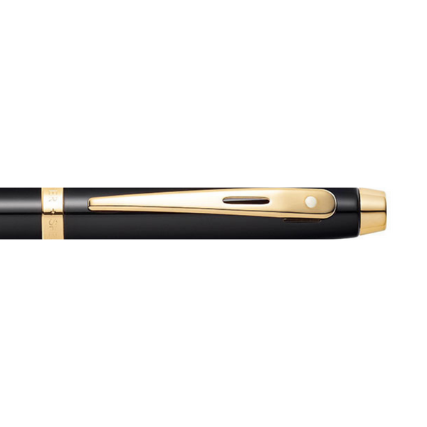 이미지를 갤러리 뷰어에 로드 , Sheaffer 100 E9322 Fountain Pen - Glossy Black with Gold-tone Trims