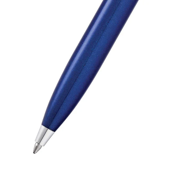Load image into Gallery viewer, Sheaffer 100 E9339 Ballpoint Pen - Glossy Blue Lacquer with Chrome Plated Trims