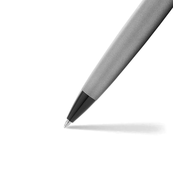 이미지를 갤러리 뷰어에 로드 , Sheaffer 300 E9345 Ballpoint Pen - Matte Gray Lacquer with Polished Black Trims