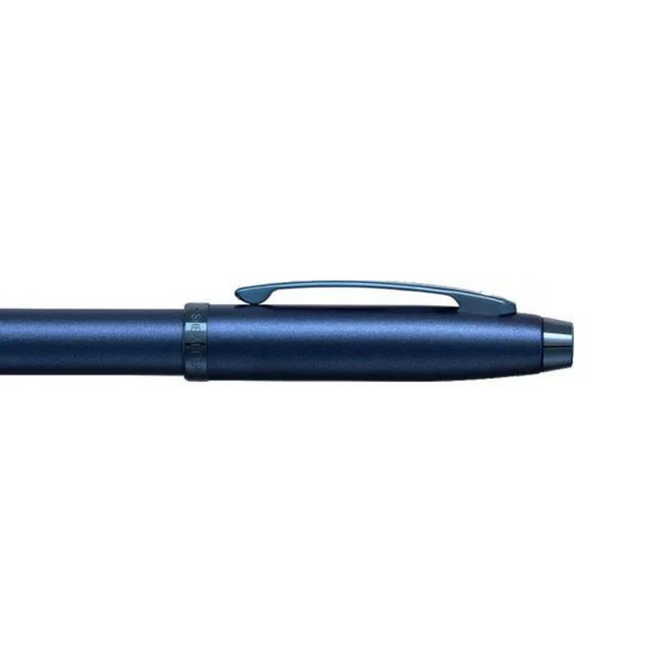 Load image into Gallery viewer, Sheaffer 100 E9371 Ballpoint Pen - Satin Blue with PVD Blue Trims