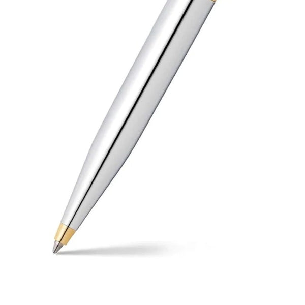 画像をギャラリービューアに読み込む, Sheaffer VFM E9422 Ballpoint Pen - Polished Chrome with Gold Plated Trims