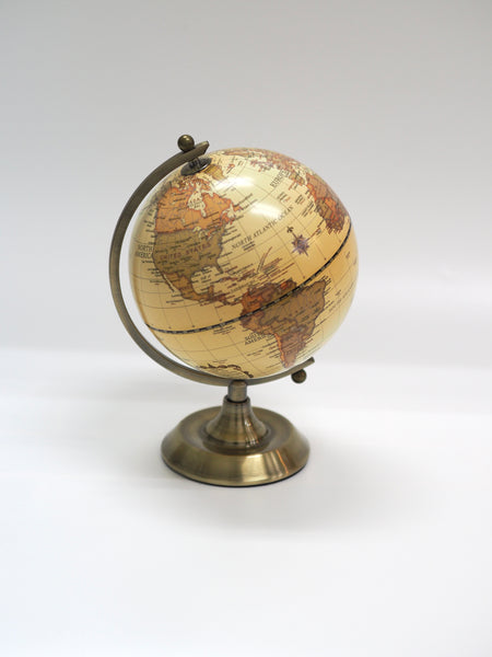 Load image into Gallery viewer, Luxo Antique Globe, Copper Metal Base - 14cm