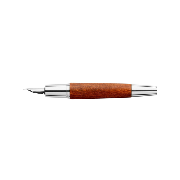 Load image into Gallery viewer, Faber-Castell Emotion Fountain Pen Pearwood Brown Chrome Metal (FPD 2024)