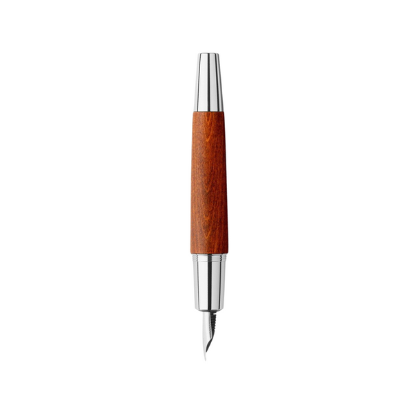 Load image into Gallery viewer, Faber-Castell Emotion Fountain Pen Pearwood Brown Chrome Metal (FPD 2024)