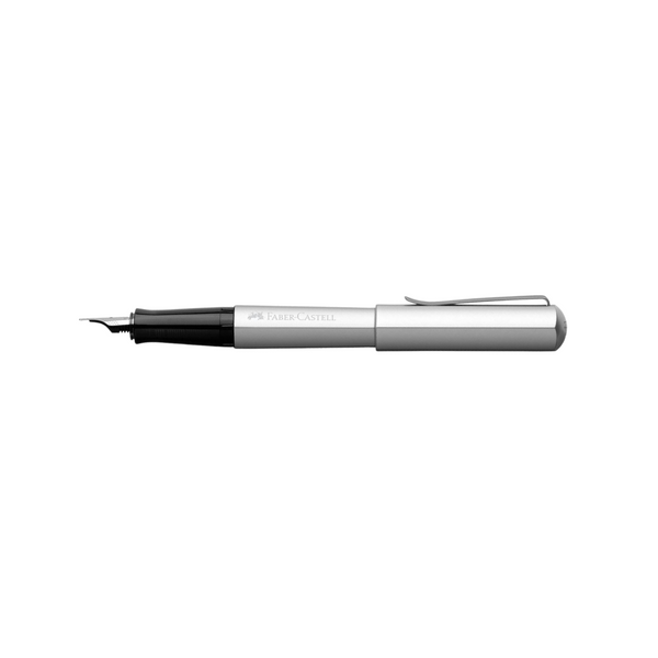 Load image into Gallery viewer, Faber-Castell Hexo Fountain Pen - Silver