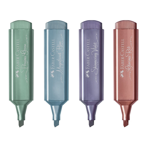 将图片加载到图库查看器,Faber-Castell Highlighter TL 46 Metallic Wallet 4x CS, B