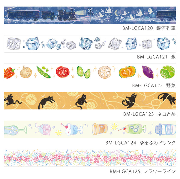 将图片加载到图库查看器,BGM Foil Stamping Masking Tape: Life - Flower Line