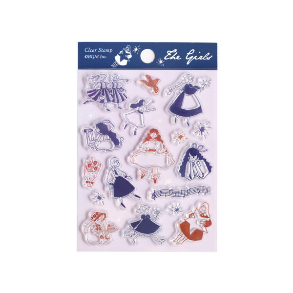 Load image into Gallery viewer, BGM Clear Stamp: Diary - Flying Girl