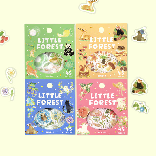 将图片加载到图库查看器,BGM Foil Stamping Flake Seal: Forest of Warmth - Yellow