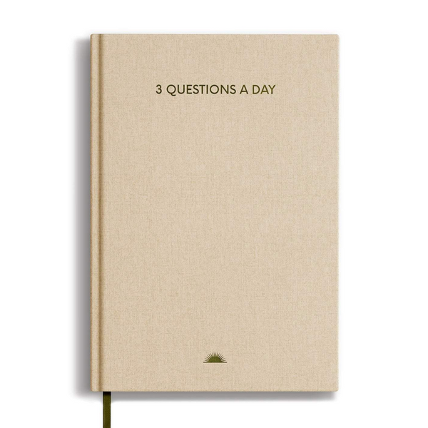 Load image into Gallery viewer, Chai Sunrise 3 Questions a Day Journal - Green