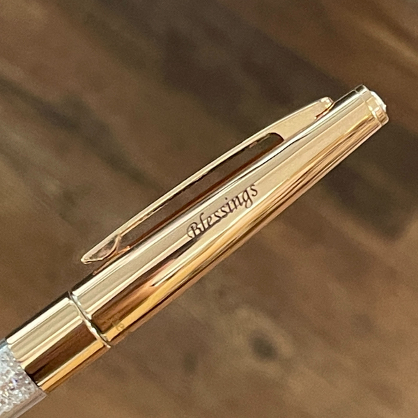 将图片加载到图库查看器,Helen Kelly Sparkle Pen Rose Gold