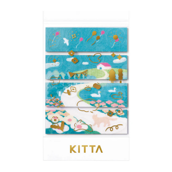 이미지를 갤러리 뷰어에 로드 , KITTA Washi Tape - Collage Oka (Gold Foil)