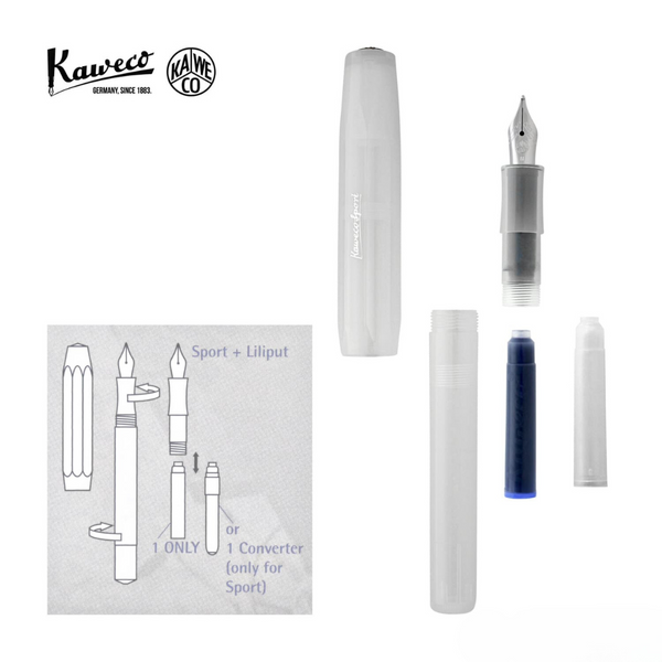 画像をギャラリービューアに読み込む, Kaweco つや消しスポーツ万年筆 ナチュラル ココナッツ