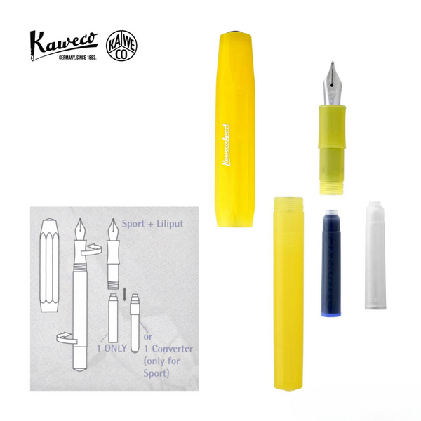 将图片加载到图库查看器,Kaweco Frosted Sport Fountain Pen - Sweet Banana