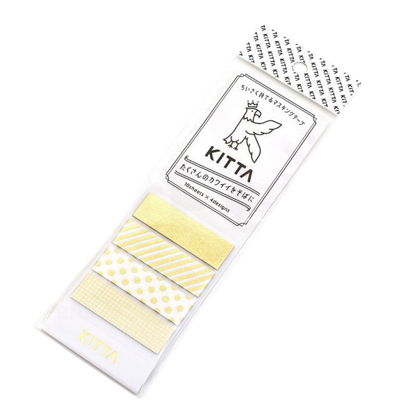 将图片加载到图库查看器,Kitta Washi Tape - Gold Mix