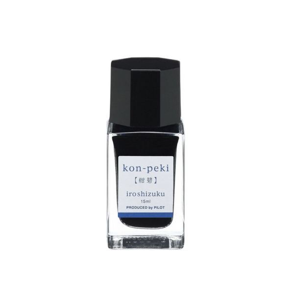 이미지를 갤러리 뷰어에 로드 , Pilot Iroshizuku 15ml Ink Bottle - Kon-peki (Deep Blue)