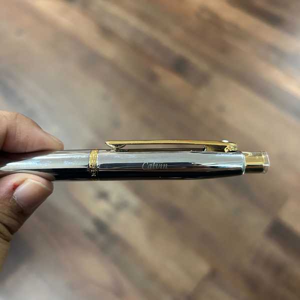 将图片加载到图库查看器,Sheaffer VFM E9422 Fountain Pen - Polished Chrome with Gold Plated Trims