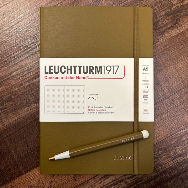 画像をギャラリービューアに読み込む, Leuchtturm1917 A5 Medium Softcover Notebook - Dotted / Spice Brown