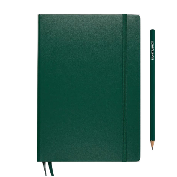 将图片加载到图库查看器,Leuchtturm1917 A5 Medium Hardcover Weekly Planner 2025 - Forest Green