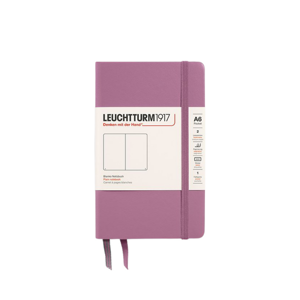 Load image into Gallery viewer, Leuchtturm1917 A6 Pocket Hardcover Notebook - Plain / Dusty Rose