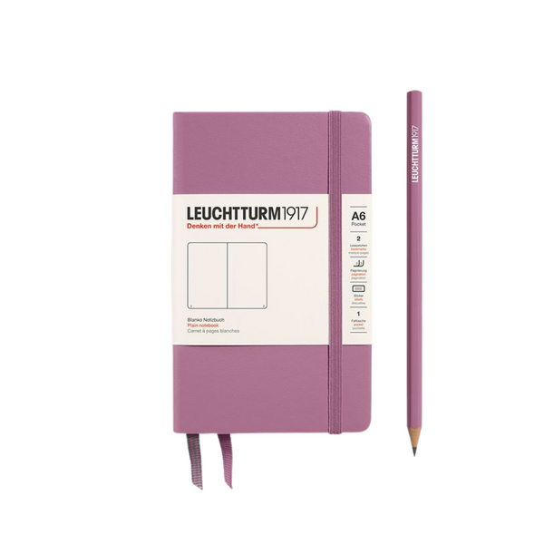Load image into Gallery viewer, Leuchtturm1917 A6 Pocket Hardcover Notebook - Plain / Dusty Rose